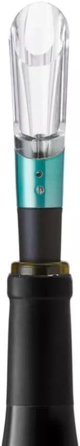 Rabbit Aerate and Preserve Wine Set, Wine/Champagne Sealer and Super Aerator (Green), Standard