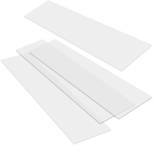 Heavy Duty Vinyl Closet Shelf Liner for Wire Racks or Shelving - for Kitchen Pantry or Cabinet Storage, Clear, 12 Inches x 4 Feet - 4 Pack, Non-Adhesive, Waterproof, Stain-Resistant, Cut-to-Size