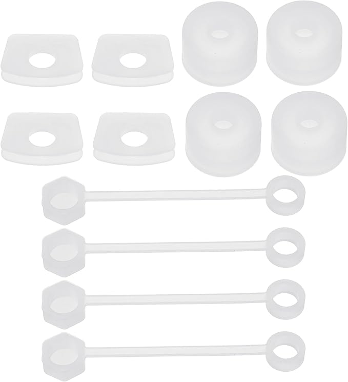 PATIKIL Silicone Spill Stopper for Straw Cup 2.0 40oz/ 30oz, Set of 12 Tumbler Accessories Including 4 Straw Cover Cap, 4 Square Spill Stopper and 4 Round Leak Stopper, Clear