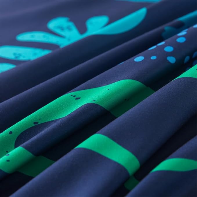 qjmiaofang Dinosaur Sheets Twin for Boys Dinosaur Bed Sheets Twin Size 3Pcs Jungle Dinosaur Bedding T-Rex Dinosaur Flat Sheet Wildlife Dinosaur Fitted Sheet 1 Fitted Sheet 1 Flat Sheet 1 Pillow Shams