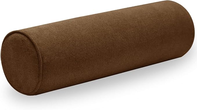 Cylinder Round Memory Foam Support Pillows 24X6 Cervical Neck Roll Pillow with Pillowcase Soft, Comfortable and Breathable for Sleeping, Chair, Car, Sofa,Travel Coffee