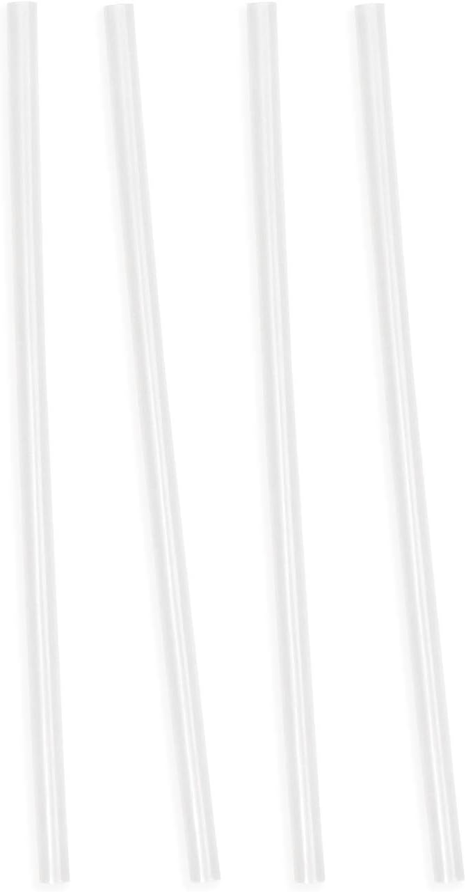 Simple Modern Straw Lid Replacement Straws - Four Pack - Fits All Summit and Hydro Flask Wide Mouth Water Bottle Sizes - Insulated Cap for 10, 12, 14, 16, 18, 20, 22, 24, 32, 40, 64 & 84 oz - Clear