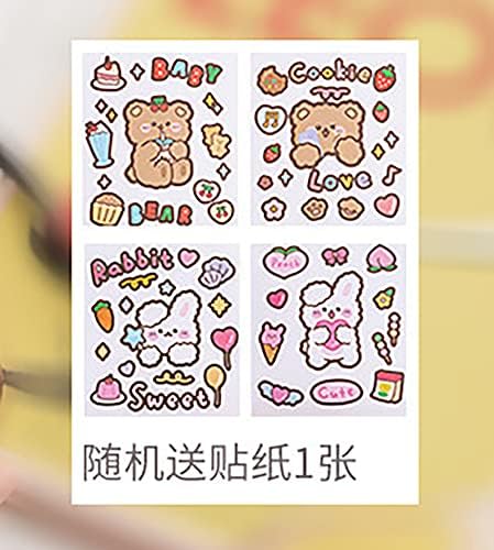 PEXIZUAN Kawaii water bottle big belly cup big water bottle cute travel cup strap straw cup(Handle white,1300ML)