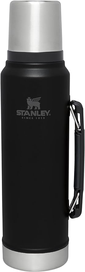 Stanley Classic Vacuum Insulated Wide Mouth Bottle -BPA-Free 18/8 Stainless Steel Thermos for Cold & Hot Beverages