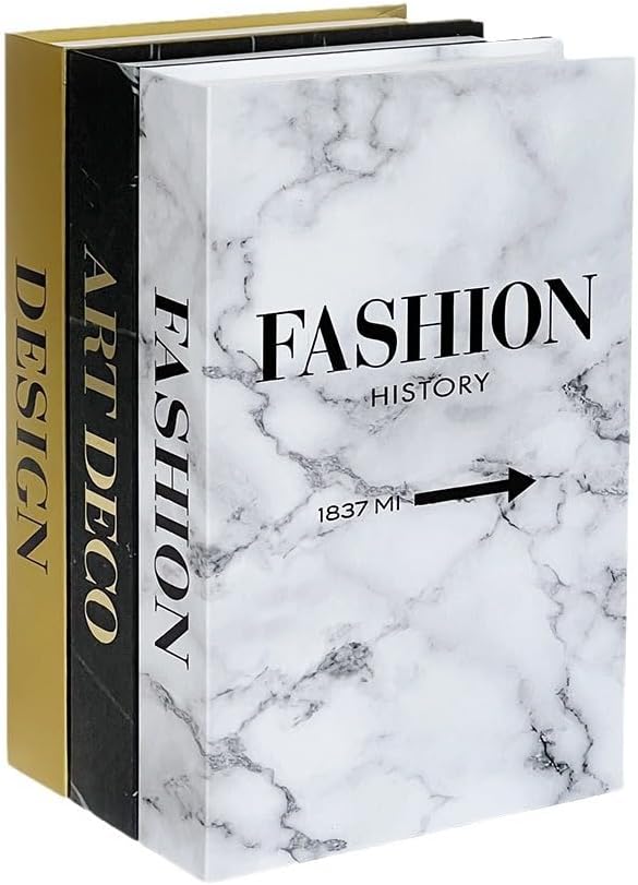 Neutral Home Books Decor Display for Living Room and Office Fashion Decorative Book,Hardcover Fake Decorative Books for Coffee Tables and Shelves(gold)
