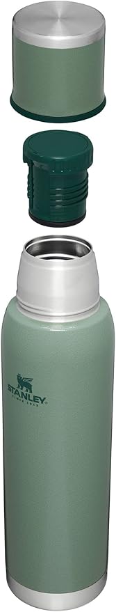 STANLEY Adventure To Go Insulated Travel Tumbler - 1.4QT - Leak-Resistant Stainless Steel Insulated Bottle with Insulated Cup Lid and Splash-Free Stopper