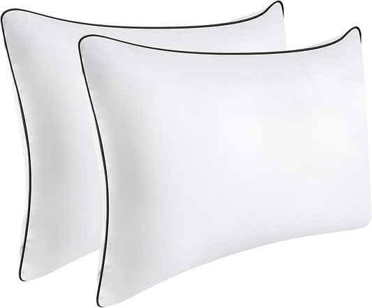 OPPOSY Bed Pillows for Sleeping 2Pack Medium Firm, Standard Size Set of 2, Cooling Pillows Hotel Quality with Premium Soft Down Alternative Fill for Back, Stomach or Side Sleepers(Pack of 2)