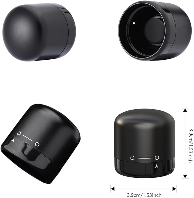 Wine Bottle Stoppers, 4-Pack - Reusable, Leak-Proof Wine Sealers Keep Wine Fresh, 100% Effective