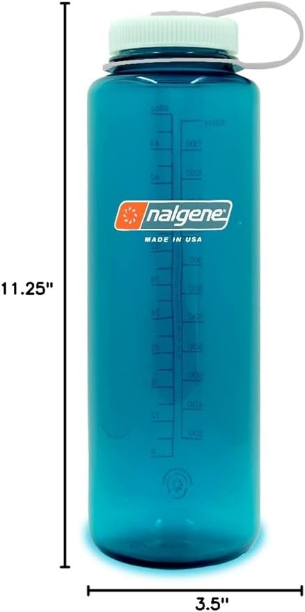 Nalgene Sustain Tritan BPA-Free Water Bottles Made with 50% Recycled Plastic, 48 OZ and 32 OZ, Wide Mouth