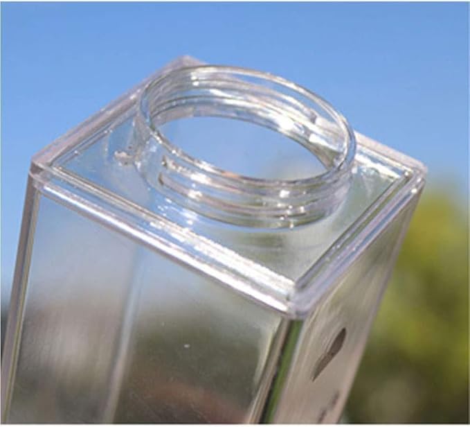 Jinberry 750ml/25Oz Cute Milk Carton Water Bottle Portable Drinkware for Outdoor Climbing Tour or Camping