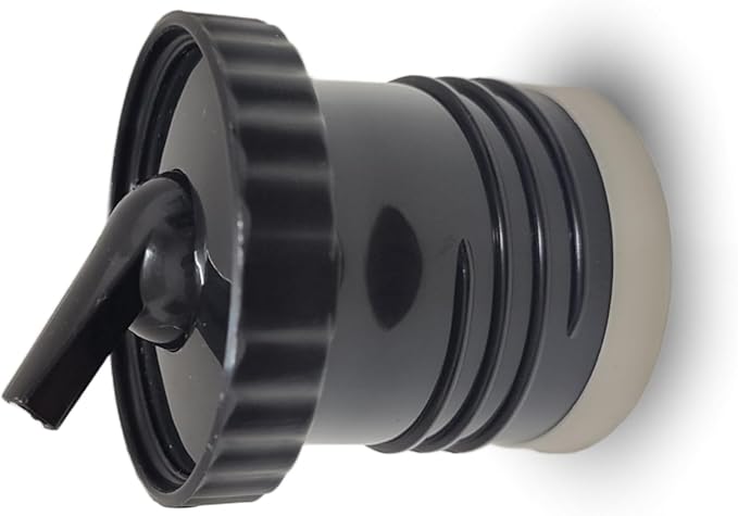 Stanley Thermo Stopper Replacement for Yerba Mate Drinking - Convert Stanley Thermo to Yerba Mate Termo Pico Mate/Pico cebador Stopper with High Precision Flow (Black V3, Set of 1)