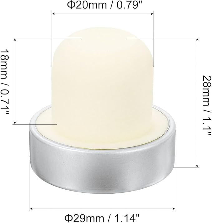 uxcell 16Pcs T-shaped Stoppers, 0.79inch Dia Cork Wine Stopper Reusable Wine Bottle Corks Sealing Plug for Wine Beer Beverage Bottle Crafts, Silver