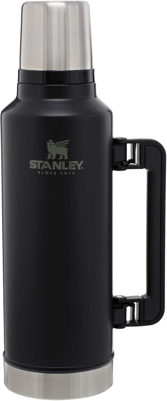 Stanley Classic Vacuum Insulated Wide Mouth Bottle -BPA-Free 18/8 Stainless Steel Thermos for Cold & Hot Beverages