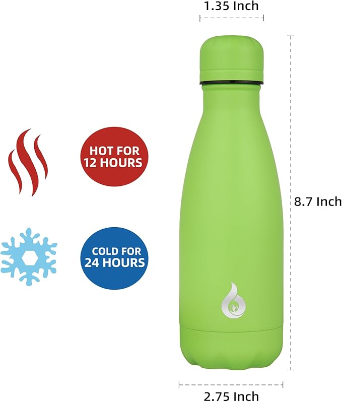 BJPKPK Stainless Steel Insulated Water Bottles Keep Cold And Hot For Travel,Green
