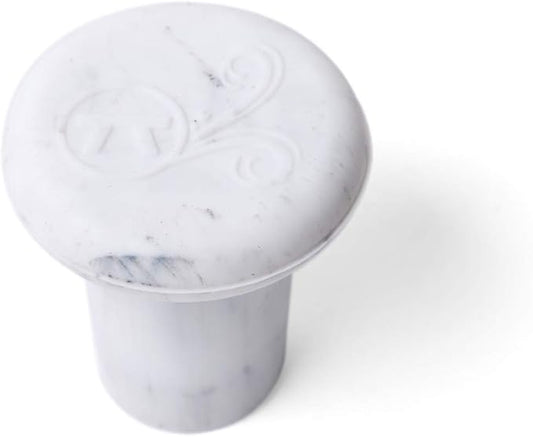 Outset B320 Silicone Wine Bottle Stoppers, White Marble, Small