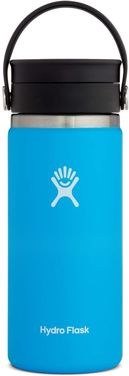 Hydro Flask Stainless Steel Wide Mouth Bottle with Flex Sip Lid and Double-Wall Vacuum Insulation for Coffee, Tea and Drinks