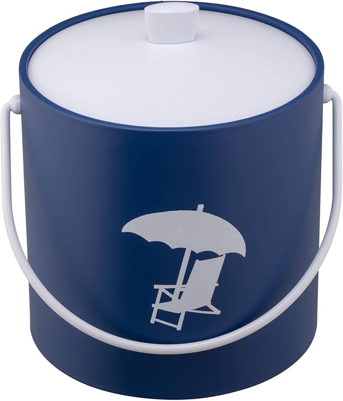 Kraftware Collection 3qt, Beach Chair, Royale Blue Pastimes 3 Quart Ice Bucket