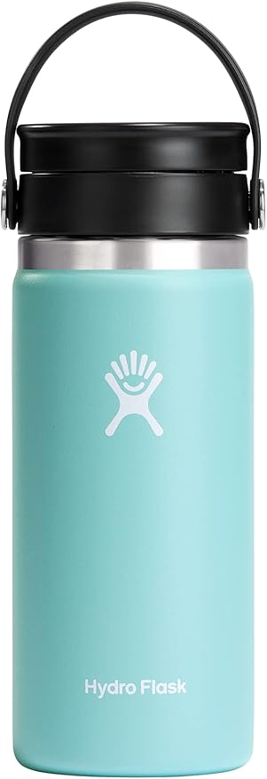 Hydro Flask Stainless Steel Wide Mouth Bottle with Flex Sip Lid and Double-Wall Vacuum Insulation for Coffee, Tea and Drinks
