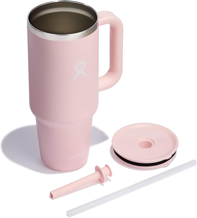 Hydro Flask Travel Tumbler Stainless Steel Vacuum Insulated Tumbler with Lid and Straw for Cold Water and Drinks for Sports, School, Work, Car, Travel, Weekends