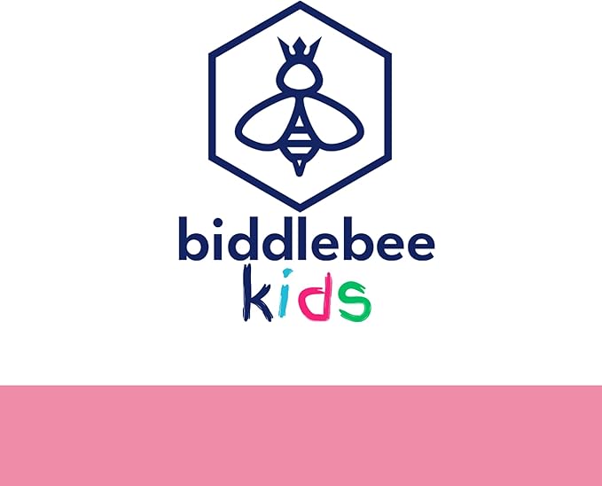 Biddlebee Kids Water Bottle with Straw Lid | 14oz Insulated Stainless Steel Reusable Bottles for School | Leak Proof Cap with Handle & Touch Free Spout | Great for Boys & Girls