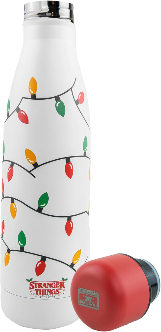 Cinereplicas Stranger Things – Insulated Bottle Christmas Garland – 500 ml – Officially Licensed