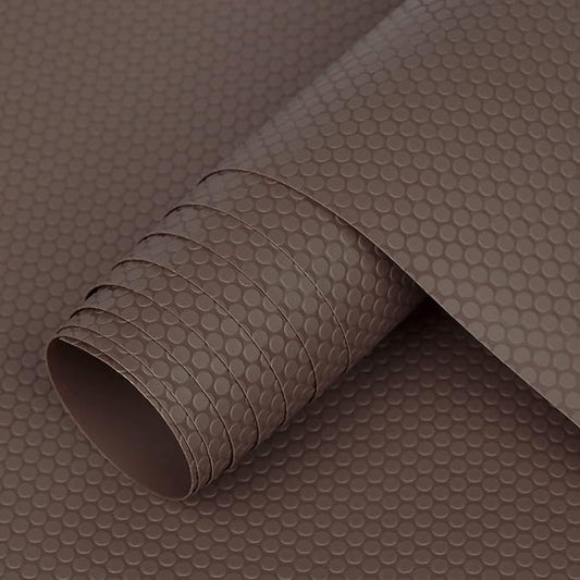 HooTown Shelf Liner Kitchen Cabinet Drawer Mats 11.8 Inch Wide x 13 Feet Long, Non Adhesive EVA Plastic Washable Waterproof Protective Pad for Pantry Closet, Cupboard,Coffee