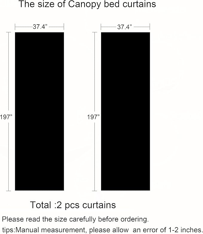 Akiky Bed Canopy Curtains for Girls Elegant Canopies Curtain Scarf with Light Great as Room Decor,Wedding decortion,Window Valance Curtain (Twin,White)