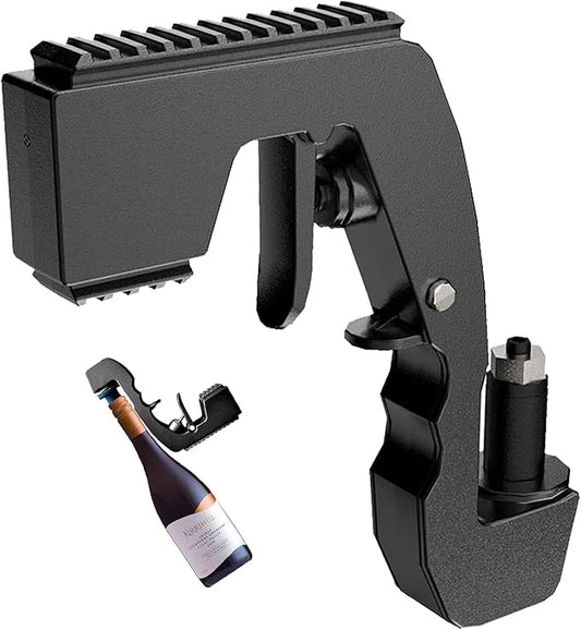 Champagne Gun,Champagne Gun Shooter,Beer Gun,Champagne Spray Gun,Beer Water Gun,Beer Gun For Birthday Celebrations,Adjustable Champagne Sprayer,Champagne Gun Shooter (Black)