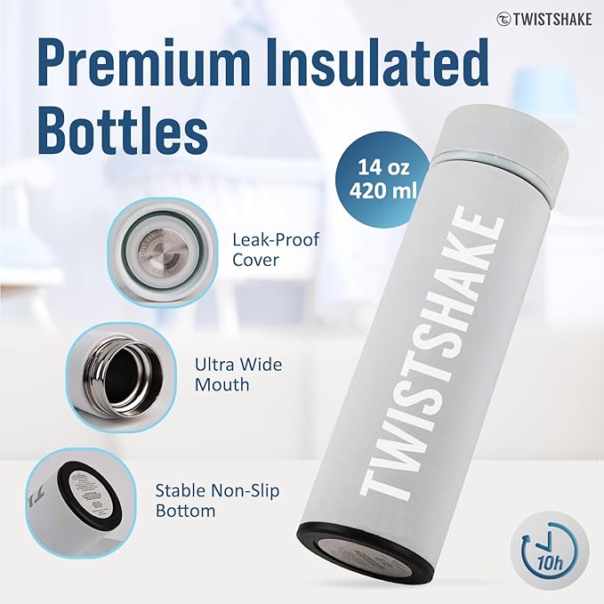 Hot/Cold Bottle 420 Ml, Prime Baby, White