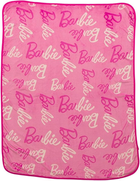 Franco Barbie Kids Bedding Super Soft Cozy Silk Touch Throw, 40 in x 50 in, (Officially Licensed Product)