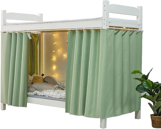 Dorm Home Solid Thicken Bunk Blackout Bed Curtains Cloth Bed Canopy Students Single Sleeper,2panel