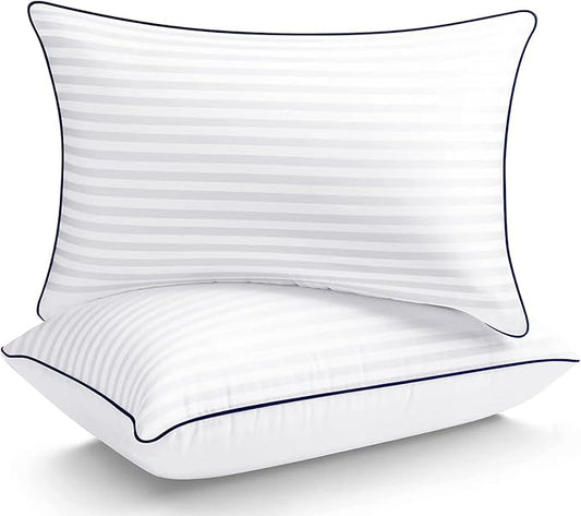 Hotel Pillows for Sleeping Standard Size Set of 2, Soft Down Alternative Pillow for Side, Back or Stomach Sleeper