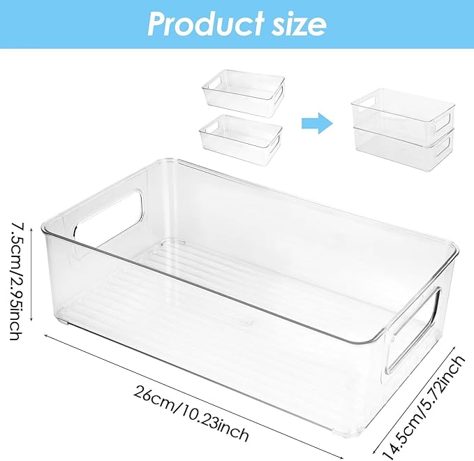 Baby Bottle Organizer Plastic Storage Center for Baby Bottles and Food Jars Baby Bottle Organizer for Cabinet, Perfect Organizer for Kitchen Cabinet, Pantry, Refrigerator, and Countertop(2 pcs)