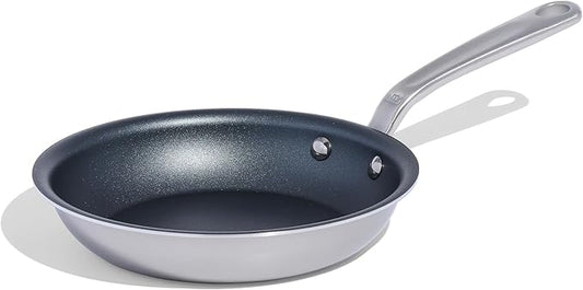 Made In Cookware - ProCoat 8" Non Stick Frying Pan (Graphite) - 5 Ply Stainless Clad Nonstick - Professional Cookware - Crafted in USA - Induction Compatible