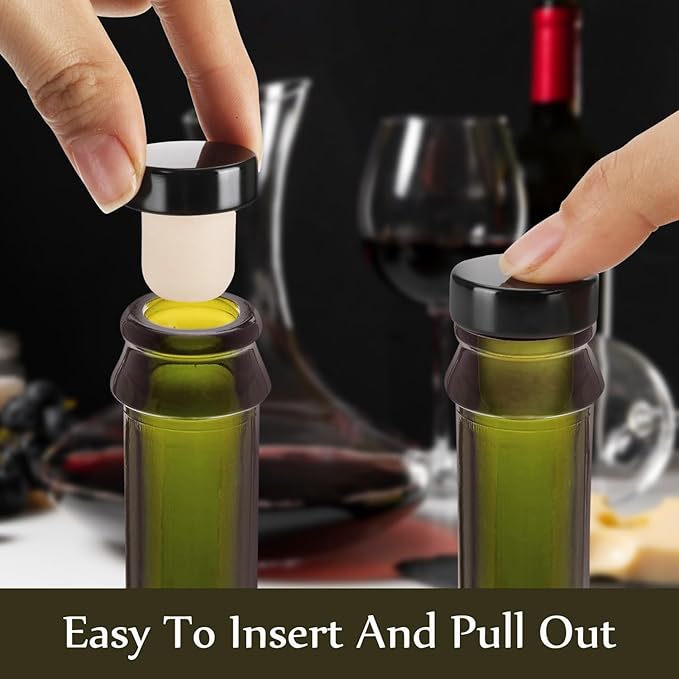 Wine Bottle Corks T Shaped Cork Plugs for Wine Cork Wine Stopper Reusable Wine Corks Sealing Plug Bottle for Wine Beer Bottles DIY Craft (24pcs T-shaped)