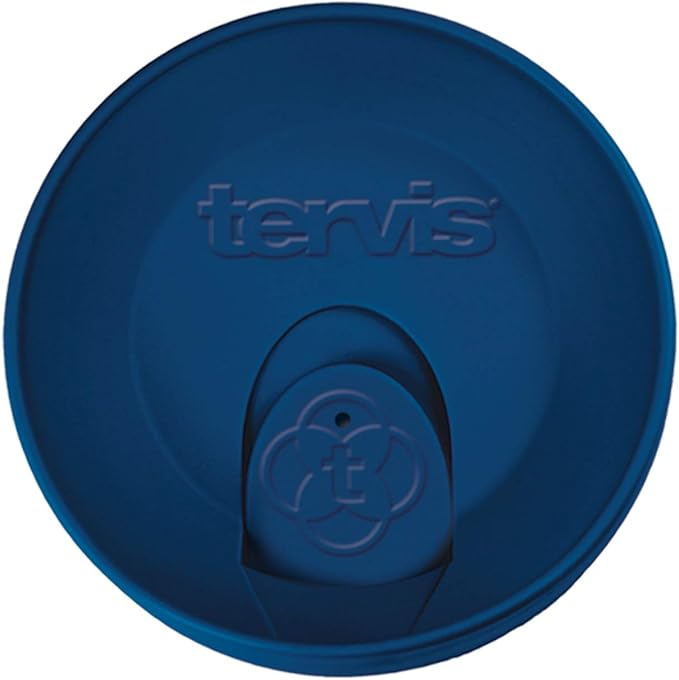 Tervis Travel Lid Made in USA Double Walled Insulated Tumbler Travel Cup Keeps Drinks Cold & Hot, Fits 10oz Tumblers, Navy