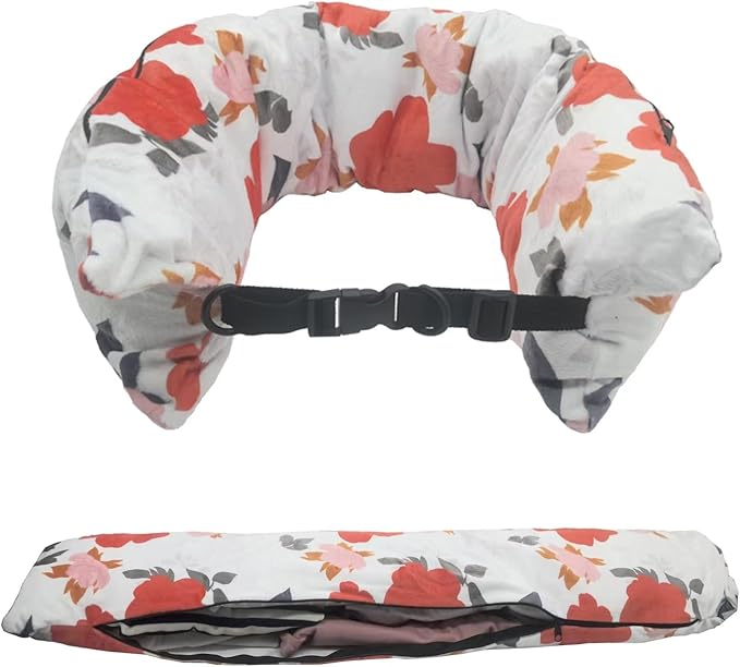 Stuffable Neck Pillow for Travel,Stuffable Travel Pillow,Travel Neck Pillow Stuffable with Clothes Transforms Into Extra Luggage without Excess Fees(Pink) …
