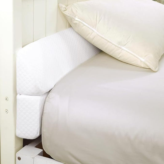MABOZOO Pillow Wedge for Headboard Gap,Bed Gap Filler Full Size,Foldable Bed Wedge Pillow for Headboard,White Bed Wedge Gap Filler,Foam Mattress Gap Filler,54"x6"x6"