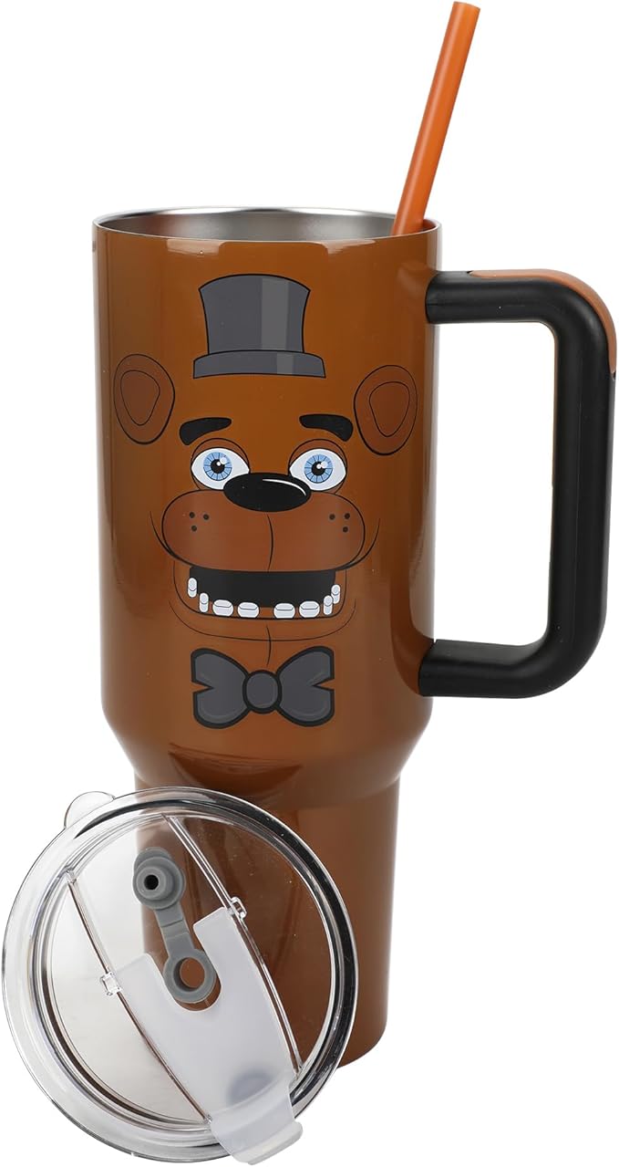 Bioworld Five Nights at Freddy's Freddy Fazbear 40 Oz Stainless Steel Tumbler
