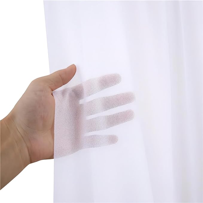 Bed Canopy for Girls 2pcs King Canopy Bed Curtains 30*228in White Tulle Canopy Bed Scarf for Queen & Full Bed,Sheer Bed Drapes,Twin Girls Canopy Bed Decor for Baby Crib,Kid Adult Beds(Not With Frame)