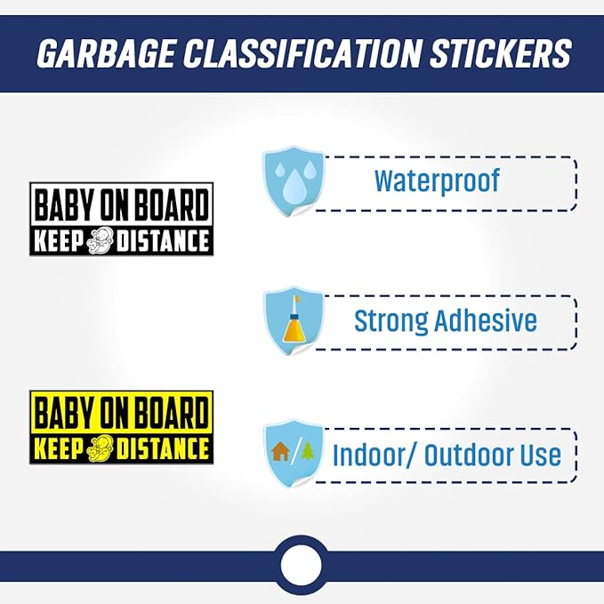 Car Decals Kids On Board Decal in Cars Vehicle Safety Signs Vinyl Bumper Stickers Family Children Removable Decals Window Label Sign Truck Label Decorations Drive Safely Around