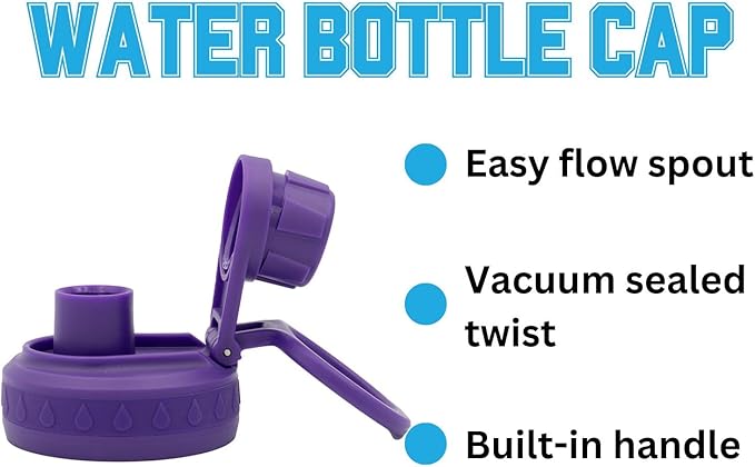 Clemson Tigers Water Bottle - Purple Double Walled Stainless Steel 24 oz Keeps Drinks Cold or Hot