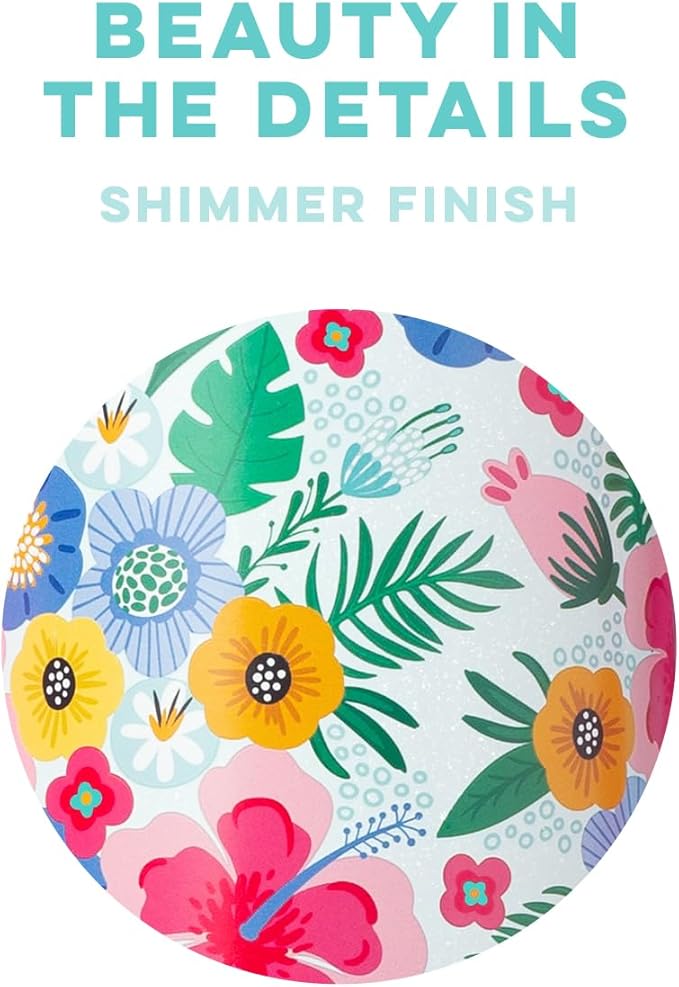 Swig Life 26oz Insulated Water Bottle with Straw & Flip + Sip Handle | Leak Proof, Dishwasher Safe, Cup Holder Friendly, Stainless Steel Water Bottle (Island Bloom)