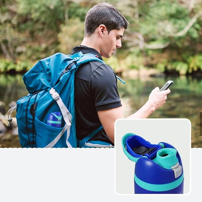 4pcs Replacement Stopper & Button Compatible with Owala FreeSip, Water Bottle Top Lid Replacement Parts for Owala 19/24/32/40oz BPA-Free Seal Bottle Cap Mouth Stopper Gasket Silicone Plug Accessories