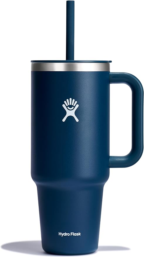 Hydro Flask Travel Tumbler Stainless Steel Vacuum Insulated Tumbler with Lid and Straw for Cold Water and Drinks for Sports, School, Work, Car, Travel, Weekends