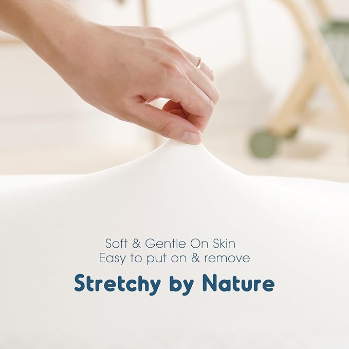 GRSSDER Stretchy Ultra Soft Fitted Bassinet Sheet 3 Pack, Universal Fit for Bassinets Baby Cradle Moses Basket Oval Rectangle Mattress Safe and Snug, Jersey Bassinet Sheets for Girls, Cream/Beige