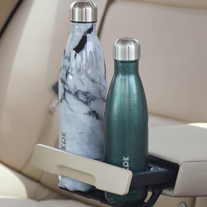 BJPKPK Stainless Steel Water Bottles -25oz/750ml -Insulated Water Bottles,Sports Water Bottles Keep Cold for 24 Hours and Hot for 12 Hours,Metal Travel Water Bottle,Marble Ocean