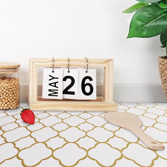 Shelf and Drawer Liner for Kitchen Cabinet-12 in x 10 FT Non-Adhesive Cabinet Liners for Shelves Non-Slip Waterproof Kitchen Drawer Liners Contact Paper Shelf Paper with Knife and Tape Measure