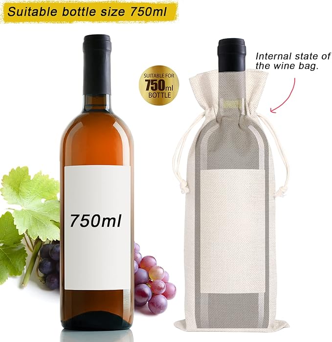 New Grandparents | Grandparents Wine Themed Announcement | Gandma Grandpa Wine Bag | Grandparents Gift | Pairs Well With Becoming Grandparents Congratulations 11WB43