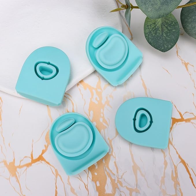 4Pcs Replacement Stopper Compatible with Owala FreeSip 19/24/32/40oz, Silicone Bottle Top Lid Stopper for Owala Free Sip 24 Oz, Replacement Parts for Owala Water Bottle,Blue